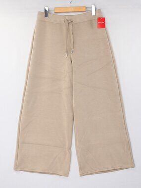 Spanx AirEssentials Cropped Wide Leg Pant Fawn Brown